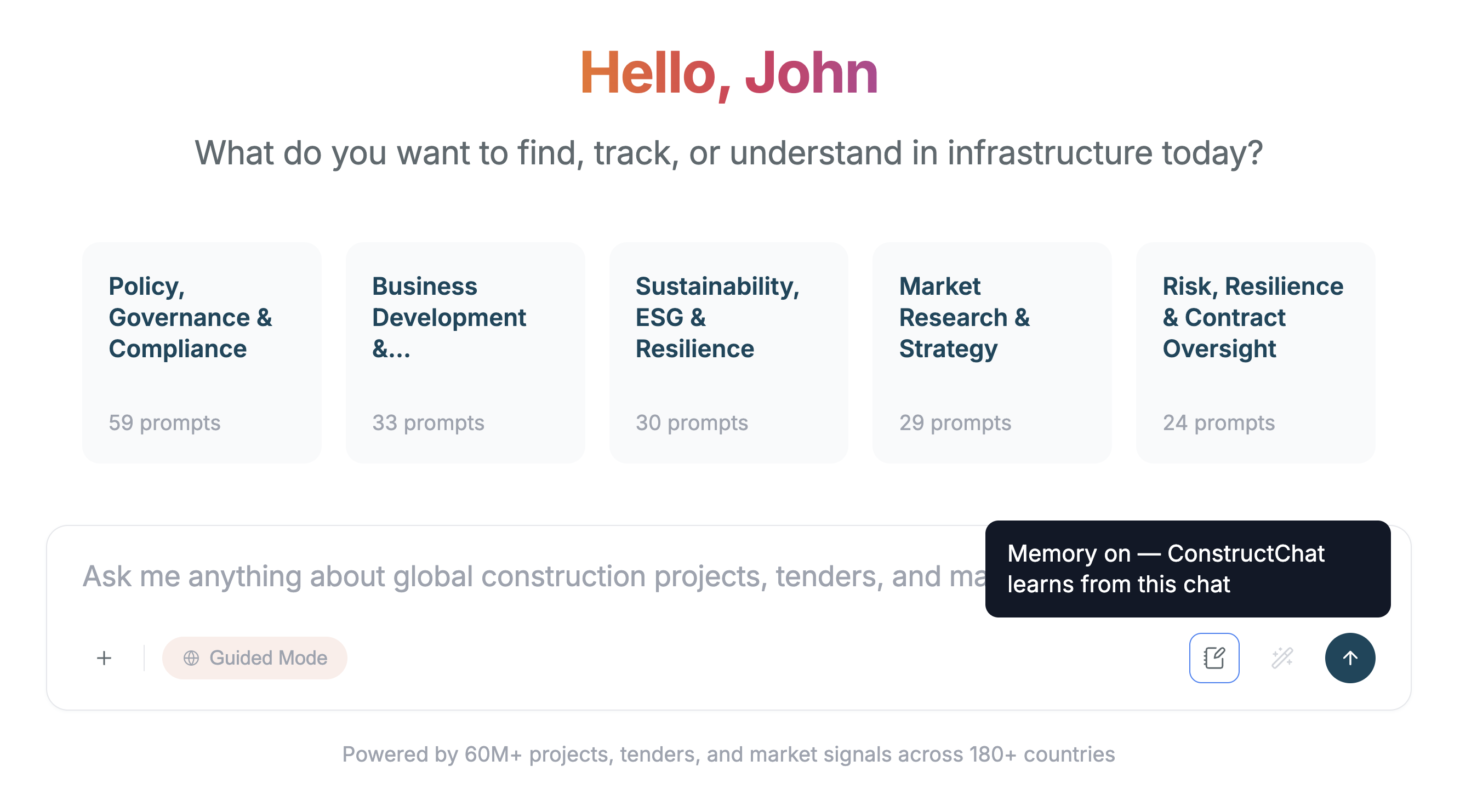 Constructchat memory ui 2026