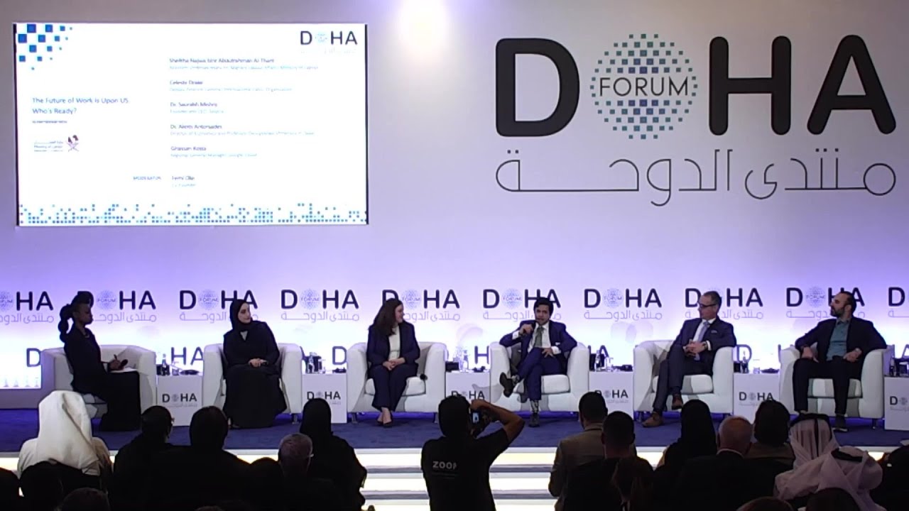Doha forum future of work panel